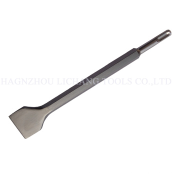 Chisel plat au corps hexagonal SDS Plus Shank